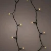 Christmas Land Outdoor Christmas Lights*192 Durawise Classic Warm White Battery Christmas Lights With Timer (Black Wire)