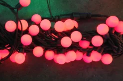 Christmas Land Outdoor Christmas Lights*50 Extendable Outdoor Xp Led Red Berry Christmas Lights