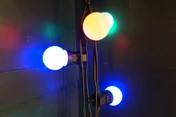 Christmas Land Outdoor Christmas Lights*10 Led Heavy Duty Festoon Christmas Lights Multicoloured Fdl (5M)