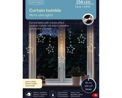 Christmas Land Outdoor Christmas Lights*156 Led Micro Curtain Twinkle Lights With 8 Functions