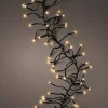 Christmas Land Christmas Tree Lights*1512 Led Twinkle Cluster Christmas Lights Warm White With Green Cable