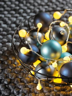 Christmas Land Christmas Tree Lights-120 Led Warm White 3 Size Cherry Christmas Lights