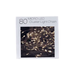 Christmas Land Christmas Tree Lights*80 Micro Led Battery Christmas Lights Warm White