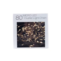 Christmas Land Christmas Tree Lights*80 Micro Led Battery Christmas Lights Warm White