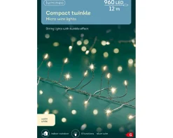 Christmas Land Christmas Tree Lights*960 Micro Led Compact Twinkle Christmas Lights Warm White Silver Wire
