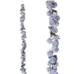 Christmas Land Garlands Un-Lit-120Cm Pinecone Pearl Garland