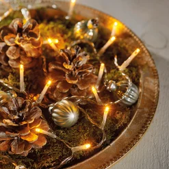 Christmas Land Outdoor Christmas Lights*Durawise Warm White Battery Christmas Lights With Timer (Clear Wire) Various Sizes