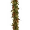 Christmas Land Garlands Pre-Lit-9Ft Feel Real Classical Collection Pre-Lit Christmas Garland