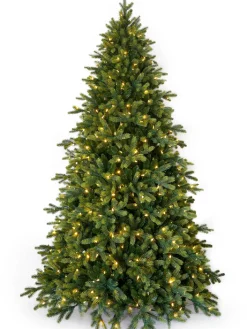 Christmas Land Pre-Lit Christmas Trees*7.5Ft Feel Real Cumberland Fir Pre-Lit Artificial Christmas Tree