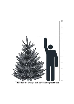 Christmas Land 6Ft & 7Ft Artificial Christmas Trees (Un-Lit)*7.5Ft Feel Real Cumberland Fir Artificial Christmas Tree