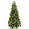 Christmas Land Pre-Lit Christmas Trees-7.5Ft Feel Real Frosted Dorchester Pine Pre-Lit Artificial Christmas Tree