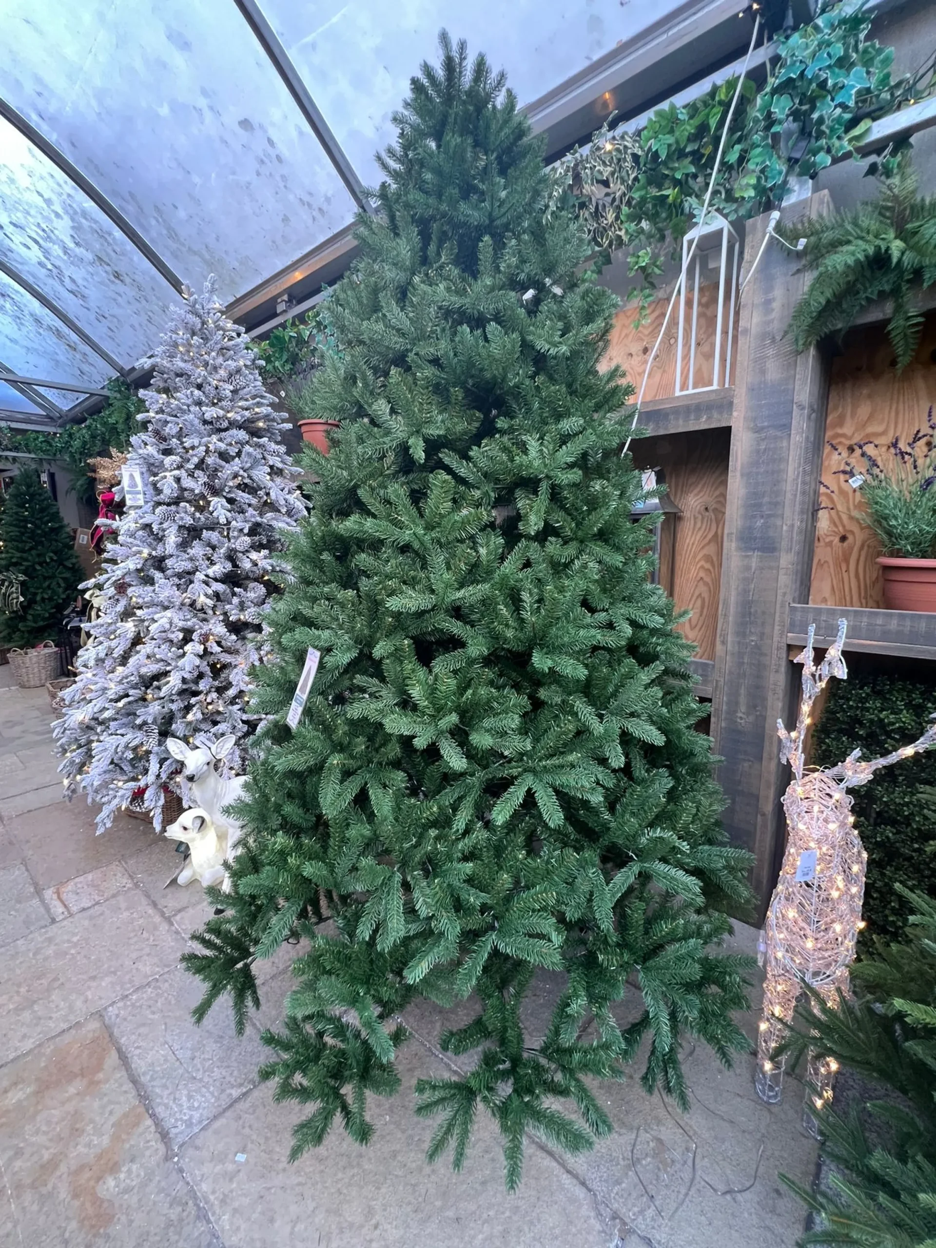 Christmas Land 8Ft & 9Ft Artificial Christmas Trees (Un-Lit)-9Ft Feel Real Newberry Spruce Artificial Christmas Tree