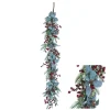 Christmas Land Garlands Un-Lit*4.2Ft Garland With Red Berries And Pinecone