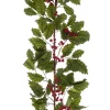 Christmas Land Garlands Un-Lit*5Ft Holly Berry Christmas Garland