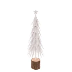 Christmas Land Room Decor*1.8Ft Nordic White Metal Mini Artificial Christmas Tree