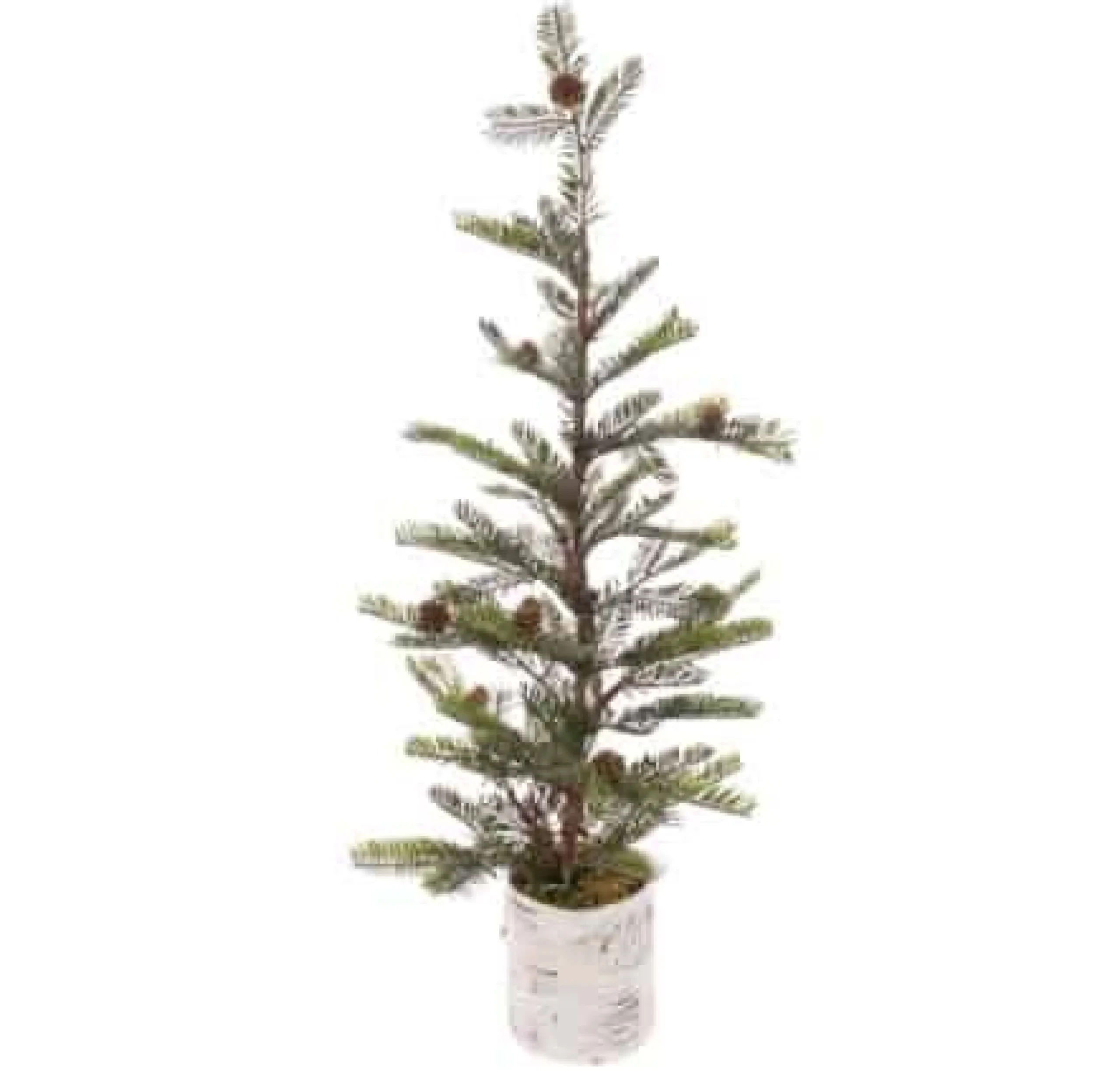 Christmas Land Mini Artificial Christmas Trees (Un-Lit)-2.5Ft Pine Cone Mini Artificial Christmas Tree In Scandi Pot