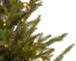 Christmas Land Pre-Lit Christmas Trees*4Ft Potted Luxury Norway Spruce Pre-Lit Mini Artificial Christmas Tree