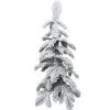 Christmas Land Mini Artificial Christmas Trees (Un-Lit)-2Ft Snowy Alpine Mini Artificial Christmas Tree