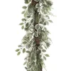 Christmas Land Garlands Un-Lit*6Ft Sparkle Holly Berry Christmas Garland