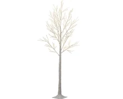 Christmas Land Room Decor-7Ft Warm White Micro Led Birch Tree For Outdoors