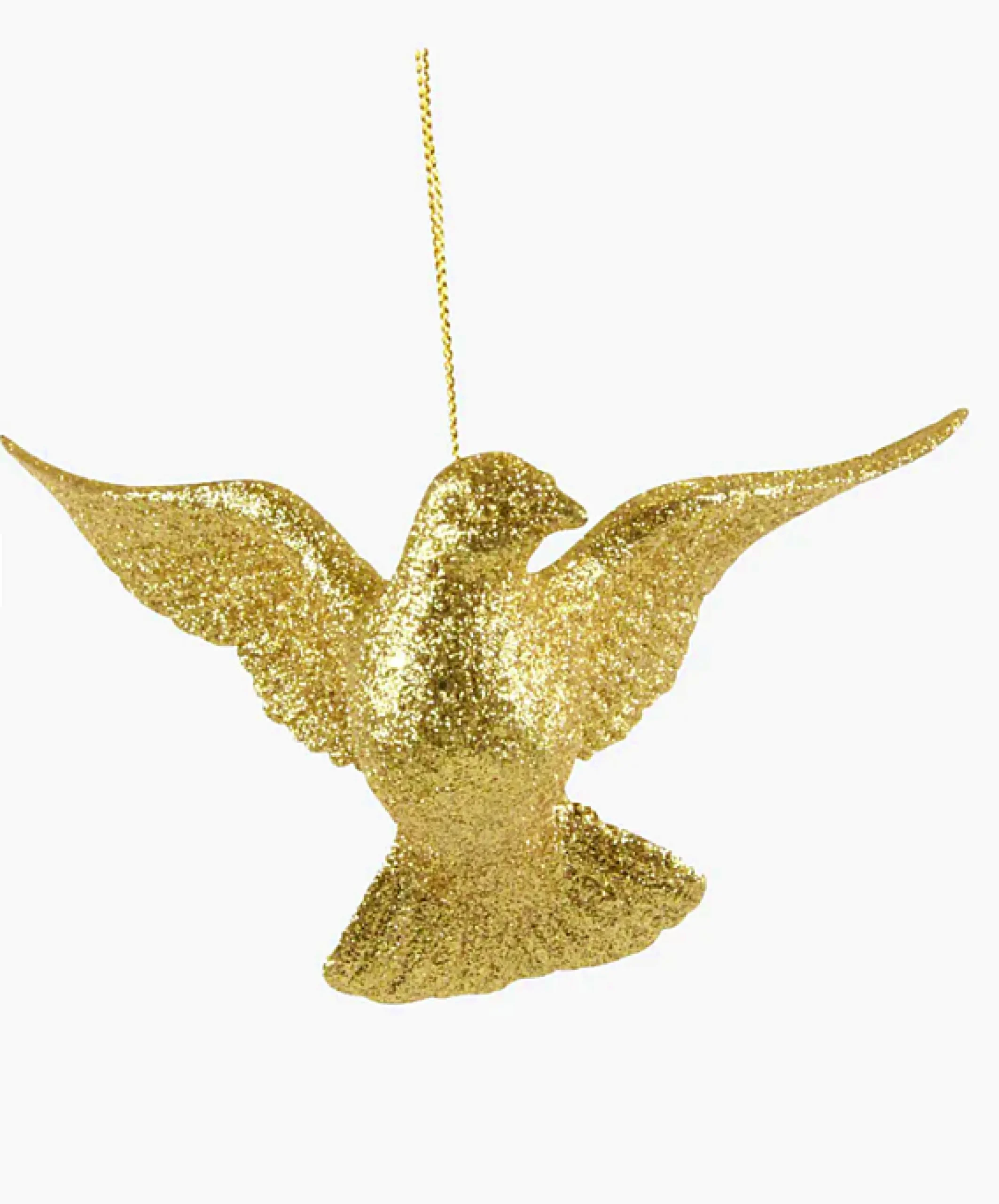 Christmas Land Christmas Tree Decorations*Gold Glitter Acrylic Dove