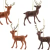 Christmas Land Room Decor*Hanging Plastic Reindeers With Glitter