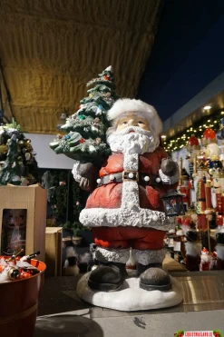 Christmas Land 3D Led Christmas Decorations-Led Santa With Christmas Tree