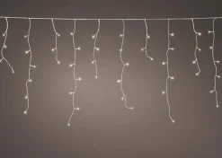 Christmas Land Outdoor Christmas Lights*Leds Connect Icicle Christmas Lights Warm White