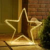 Christmas Land Indoor Decorative & Novelty Lights*Light Up Open Star – Warm White – 3 Configurations
