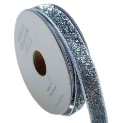 Christmas Land Room Decor*3M Silver Sparkle Ribbon