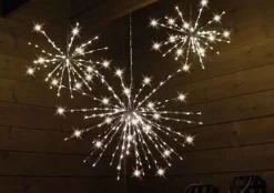 Christmas Land Indoor Decorative & Novelty Lights-Polestar Silver Flashing Led Christmas Light 45Cm