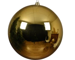 Christmas Land Christmas Tree Decorations*Shatterproof Light Gold Christmas Bauble