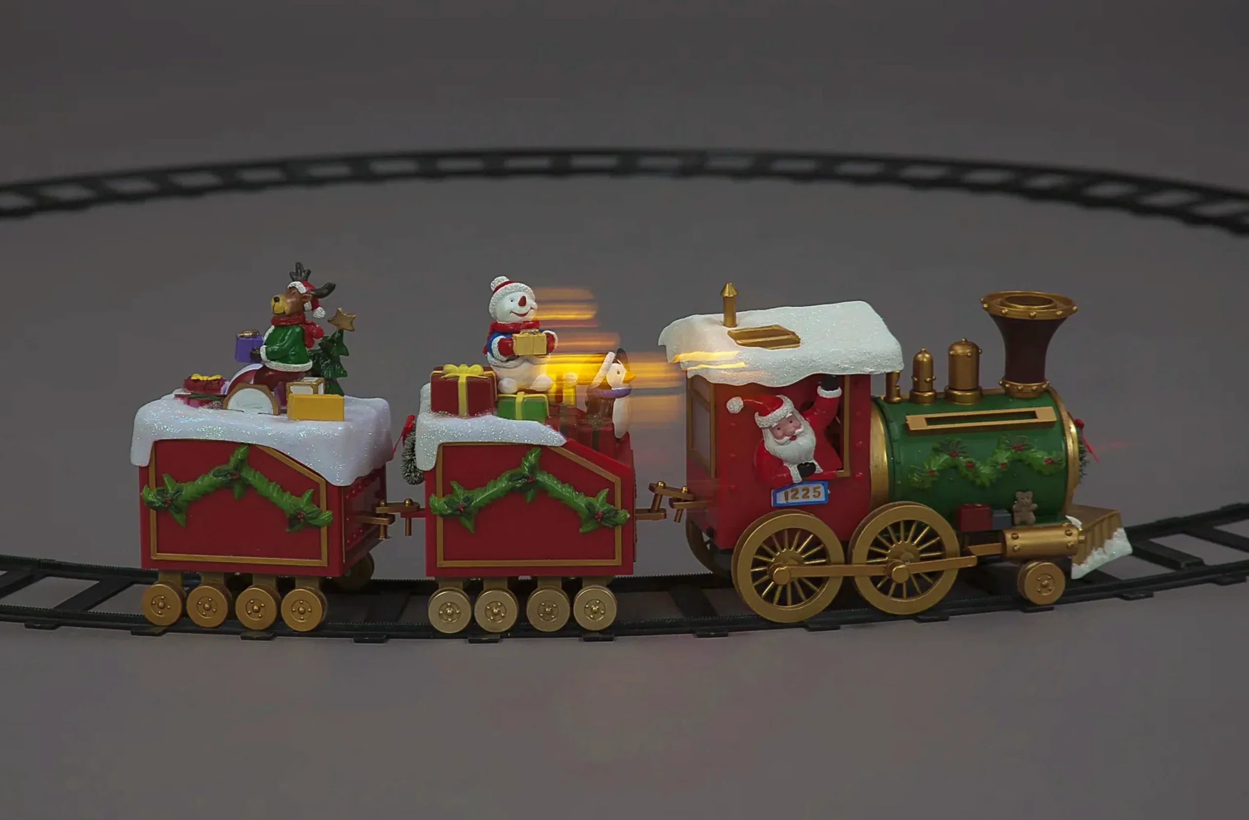 Christmas Land Room Decor-Timstor Led Moving Train Set – Multicolour – Battery Operated