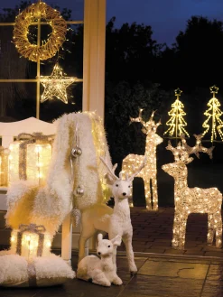 Christmas Land 3D Led Christmas Decorations*Warm White Led Acrylic Reindeer